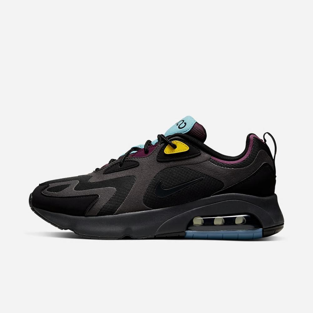 Basket Nike Air Max 200 (Dream Team) Noir 2569-038 Black/Bordeaux/University Gold/Anthracite Homme | IUL-93022098